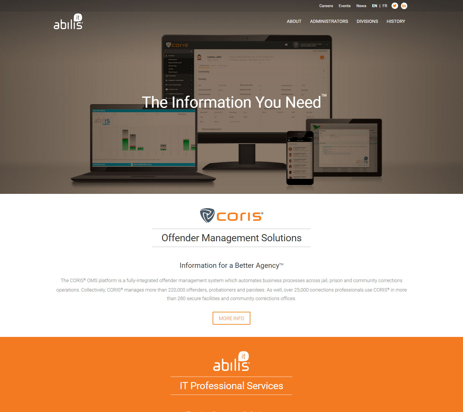 Abilis Website by Mediaforce
