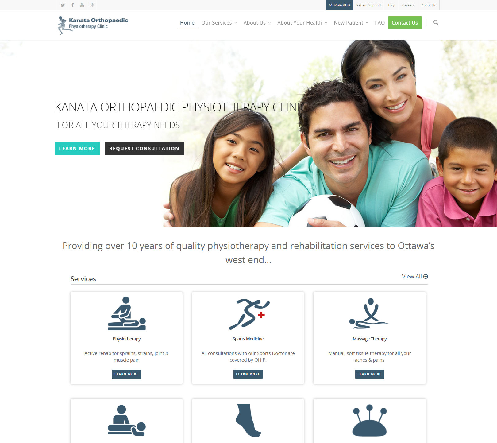 Kanata Orthopedic Website by Mediaforce