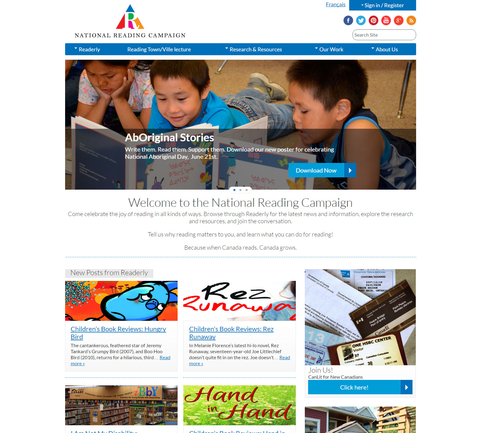 National Reading Campaign Website by Mediaforce
