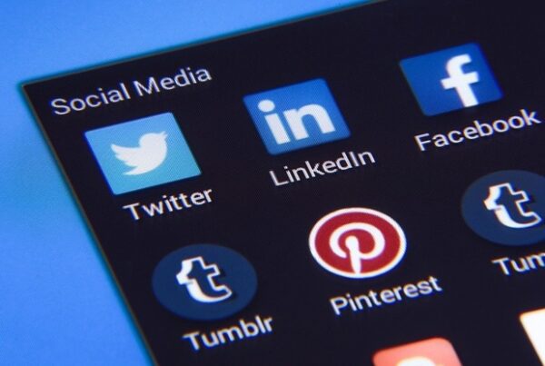 A mobile screen displaying social media apps