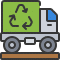 Recycle truck icon