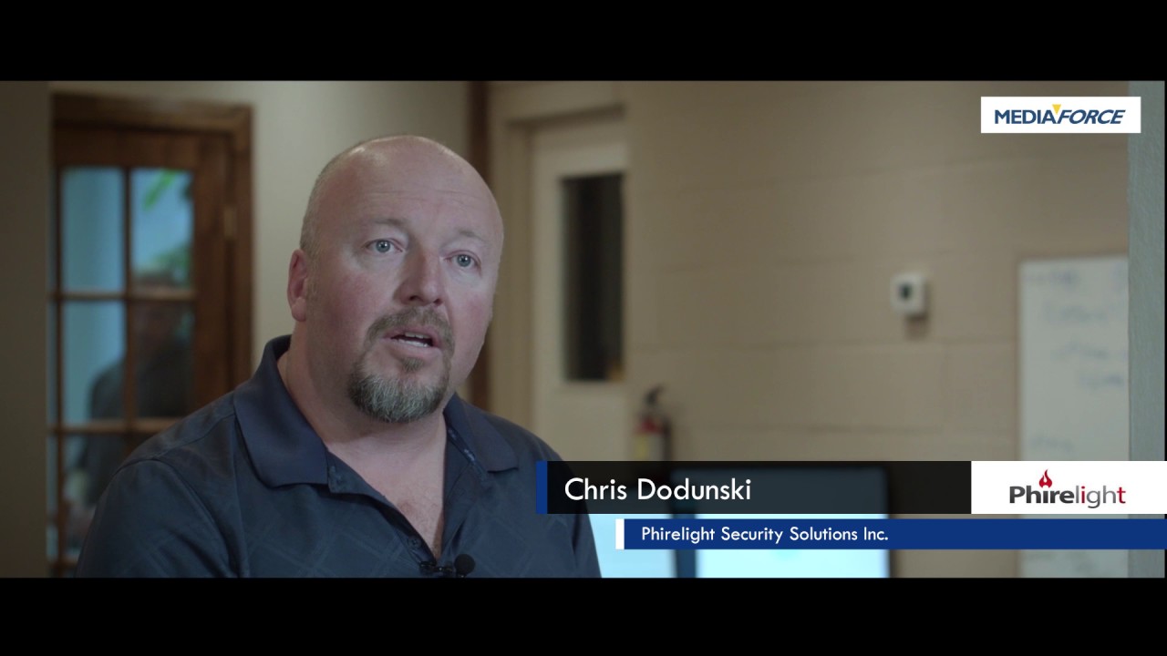 Top Website Design: Phirelight Security website design Case Study (Mediaforce)